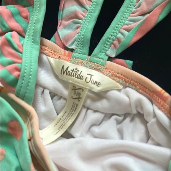 Flamingo Print Baby Swimsuit with Cap - Picture 2 of 5